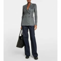 Gabriela Hearst Stephanie Double-breasted Silk Blazer