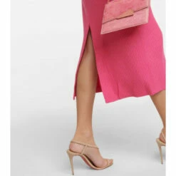 Velvet Ember Ribbed-knit Midi Dress -Gabriela Hearst Sales unnamed file 12