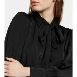 Velvet Evelyn Satin Shirt Mini Dress -Gabriela Hearst Sales unnamed file 129