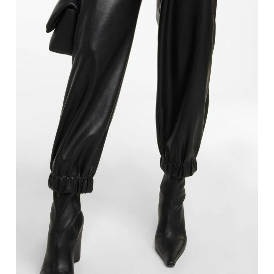 Velvet Mid-rise Tapered Faux Leather Pants 6 Velvet Mid-rise Tapered Faux Leather Pants - Image 4
