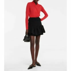 Velvet Meri Draped Cotton-blend Top