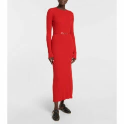 Gabriela Hearst Luisa Wool And Silk Midi Dress