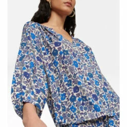 Velvet Briana Floral Blouse -Gabriela Hearst Sales unnamed file 268