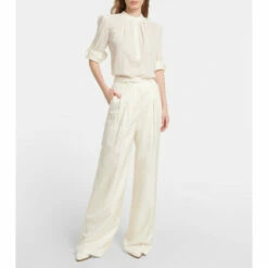 Gabriela Hearst Birkin Wool And Silk Blouse