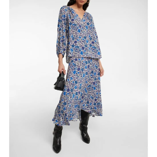 Velvet Titania Floral Midi Skirt 3 Velvet Titania Floral Midi Skirt