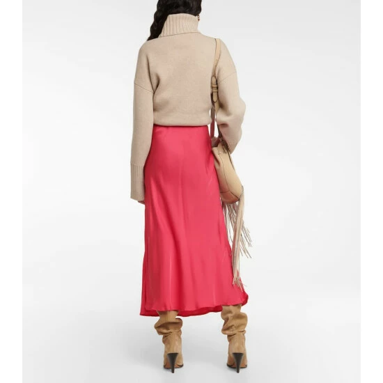 Velvet Aubree Satin Midi Skirt 4 Velvet Aubree Satin Midi Skirt - Image 2