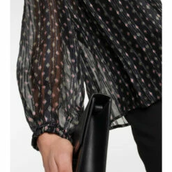 Velvet Semi-sheer Cotton-blend Blouse 9 Velvet Semi-sheer Cotton-blend Blouse -Gabriela Hearst Sales unnamed file 394