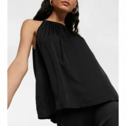 Velvet Halter-neck Top -Gabriela Hearst Sales unnamed file 409