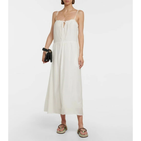 Velvet Farrah Cotton And Silk Maxi Dress 3 Velvet Farrah Cotton And Silk Maxi Dress