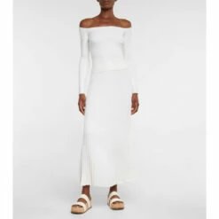 Gabriela Hearst Tereja Wool And Silk Midi Skirt