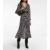 Velvet Kendra Printed Georgette Midi Dress -Gabriela Hearst Sales unnamed file 63