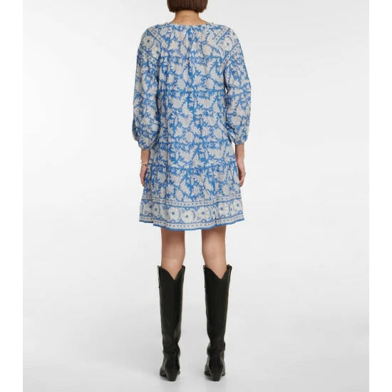 Velvet Lilah Printed Cotton Minidress 4 Velvet Lilah Printed Cotton Minidress - Image 2