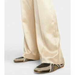 Gabriela Hearst Hays Leather-paneled Crocheted Loafers -Gabriela Hearst Sales unnamed file 64