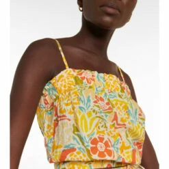 Velvet Floral Cotton Top -Gabriela Hearst Sales unnamed file 647