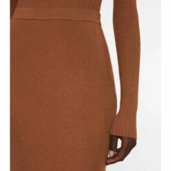 Gabriela Hearst Epper Ribbed-knit High-rise Midi Skirt -Gabriela Hearst Sales unnamed file 650