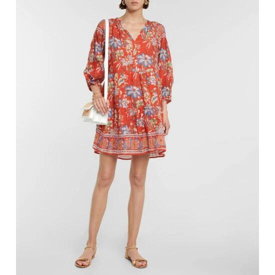 Velvet Lilah Printed Cotton Minidress 3 Velvet Lilah Printed Cotton Minidress