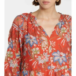 Velvet Lilah Printed Cotton Minidress 8 Velvet Lilah Printed Cotton Minidress -Gabriela Hearst Sales unnamed file 665