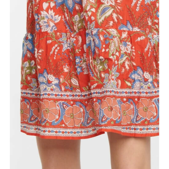 Velvet Lilah Printed Cotton Minidress 6 Velvet Lilah Printed Cotton Minidress - Image 4