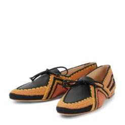 Gabriela Hearst Hays Leather-paneled Crocheted Loafers -Gabriela Hearst Sales unnamed file 670