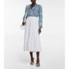 Velvet Wynne Broderie Anglaise Midi Skirt -Gabriela Hearst Sales unnamed file 687