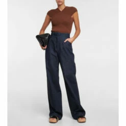 Gabriela Hearst Lodger Ribbed-knit Wool Top