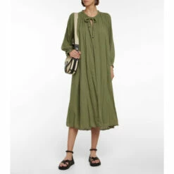 Velvet Frankie Cotton Voile Midi Dress