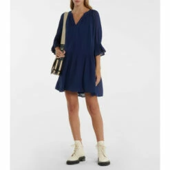 Velvet Cotton Minidress