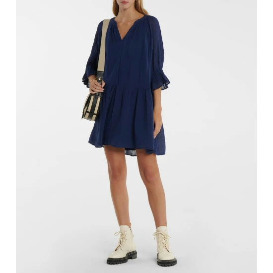 Velvet Cotton Minidress 3 Velvet Cotton Minidress