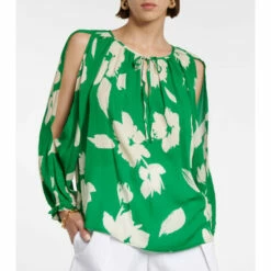 Velvet Vikki Printed Blouse -Gabriela Hearst Sales unnamed file 790
