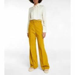 Gabriela Hearst Norman High-rise Wide-leg Pants