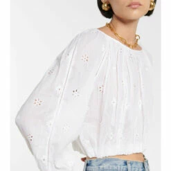 Velvet Yara Broderie Anglaise Blouse 8 Velvet Yara Broderie Anglaise Blouse -Gabriela Hearst Sales unnamed file 796