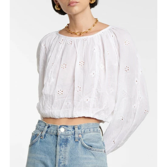 Velvet Yara Broderie Anglaise Blouse 6 Velvet Yara Broderie Anglaise Blouse - Image 4