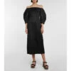 Gabriela Hearst Majano Off-shoulder Midi Dress
