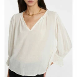 Velvet Dita Cotton Gauze Blouse 8 Velvet Dita Cotton Gauze Blouse -Gabriela Hearst Sales unnamed file 857