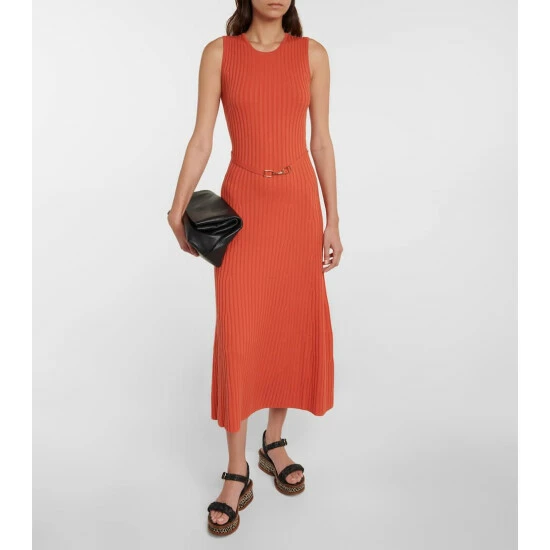 Gabriela Hearst Meier Ribbed-knit Midi Dress 3 Gabriela Hearst Meier Ribbed-knit Midi Dress