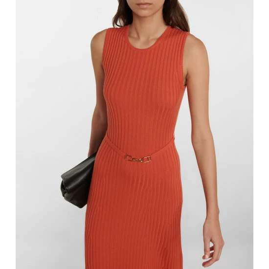 Gabriela Hearst Meier Ribbed-knit Midi Dress 4 Gabriela Hearst Meier Ribbed-knit Midi Dress - Image 2