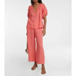 Velvet Janine Linen Blouse