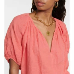 Velvet Janine Linen Blouse -Gabriela Hearst Sales unnamed file 872