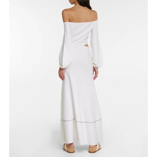 Gabriela Hearst Oskar Off-shoulder Midi Dress 4 Gabriela Hearst Oskar Off-shoulder Midi Dress - Image 2