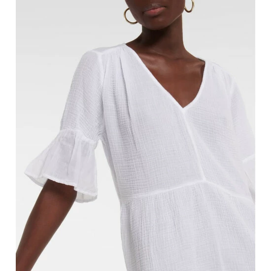 Velvet Brianne Cotton Gauze Tiered Minidress 5 Velvet Brianne Cotton Gauze Tiered Minidress - Image 3