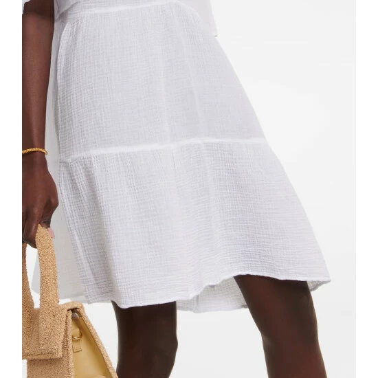 Velvet Brianne Cotton Gauze Tiered Minidress 6 Velvet Brianne Cotton Gauze Tiered Minidress - Image 4